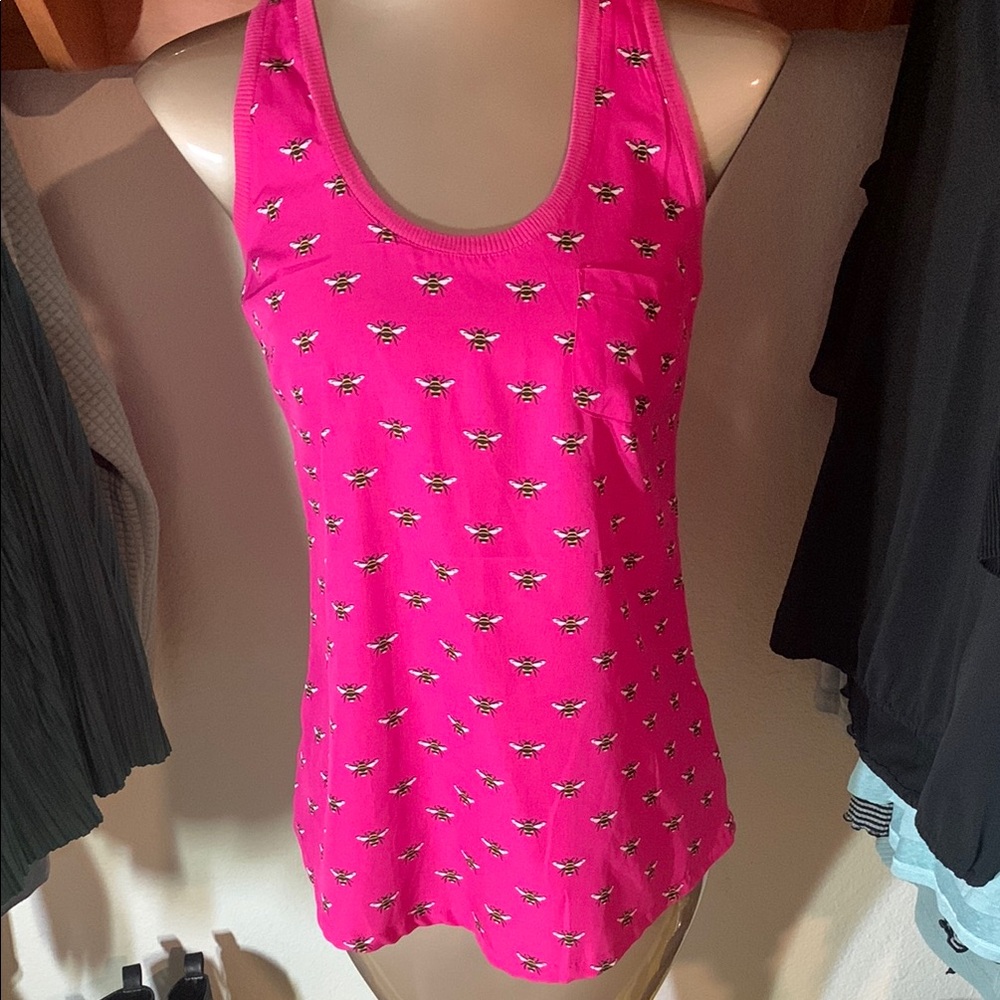 Banana Republic Fuchsia Patterned Tank Top